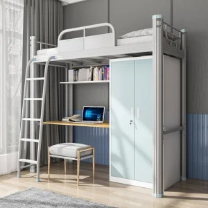 Knock Down Detachable Convertible Double Twin Full Queen King Size for Adults School Dormitory Hotel Hostel Apartment Home