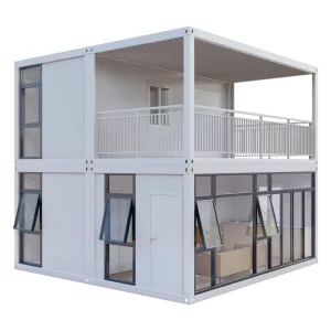 Modular Light Steel Flat Pack Container Building for Multi-Story Commercial Workspaces Waterproof Office/Shop/Supermarket