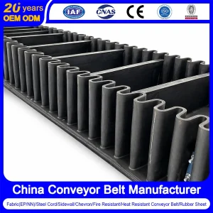 Corrugated Sidewall Conveyor Belt