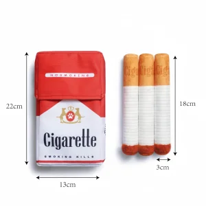 Cigarette and Box Plush Custom Squeaky Toy