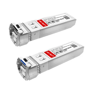 Single Mode Bidirectional 10G BiDi SFP+ 1270nm/1330nm 10km Simplex LC SMF Optical Transceiver Module