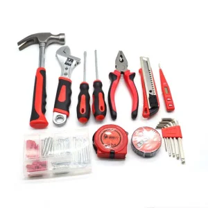 Home Repair Kit with Hard Case for Beginner-Friendly Hand Tool Set for Household Chores Emergency Fixes