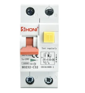 Type A Curve B Rcbo 16a 32A 10ka 10ma 2p 1p+N 32a 30ma Saa Electro-magnetic Circuit Breaker