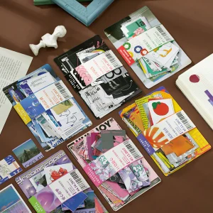 Creative Scrapbooking Decoration Card and Stickers Set Journal Diary Planner DIY Stickers Stationery Set 30 Cards+30 Stickers