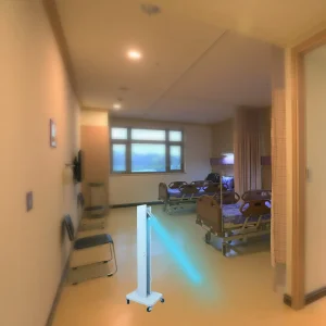 Medical Grade UV-C Disinfection Lamp Cart with Remote Control for Hospital