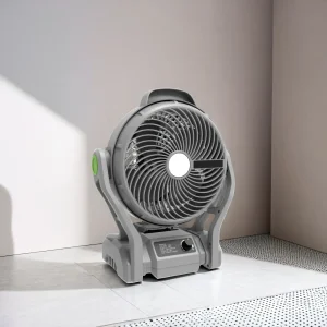 20V Portable Solar Powered Camping Fan with LED Light for Outdoor Adventures with CE