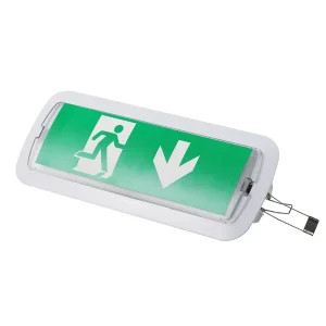 220V 3W Iluminação de Emergência LED Recessada Slim para Testes Automáticos