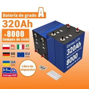 كورنيكس 3.2V 320ah بطارية تخزين الطاقة العميقة 3.2V 280ah 314ah 324ah LiFePO4 خلايا بطارية ليثيوم أيون 340ah بطارية برزماتيكية