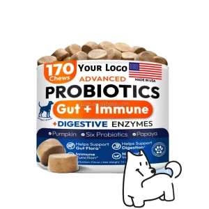 Private Label Probiotics Chews For Dogs Guts Health Support