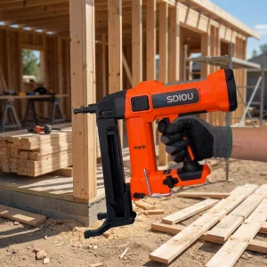 Rechargeable Battery Powered Steel Framing Nail Gun Brushless Motor DIY Concrete Fastening Tool for Construction Industry 1 Year