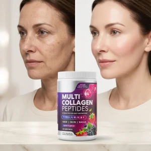 Whitening Collagen Supplement Powder Cranberry Collagen Powder Bulk Fish Bovine Collagen Peptides Powder For Skin Nail Hair