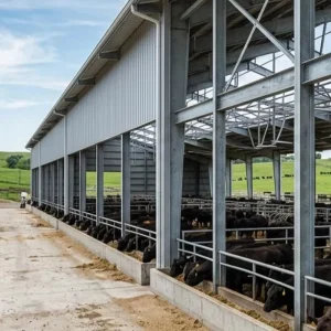 Large Span Prefabricated Steel Structure Factory Building for Pig Farm