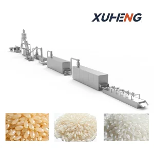 Línea de procesamiento de arroz fortificado completa con mezclador y transportador