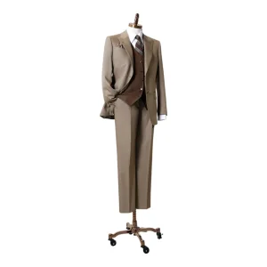 Lightweight Beige Summer Linen Custom Tailored for Casual and Formal Wear Mtm Vest