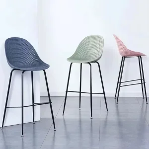 Nordic Backrest Bar Chair Home Light Luxury Front Desk Cashier Lift High Stool