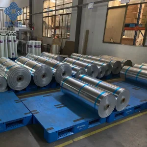One Side Coated Silver Aluminum Foil Fiberglass Cloth Thermal Insulation Material