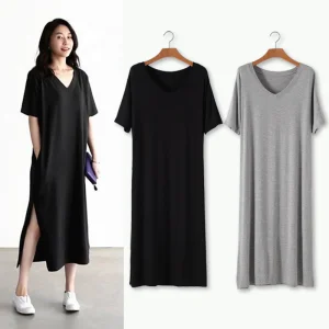 Vestidos Halter de Modal Feitos Sob Medida para o Verão Vestido Casual