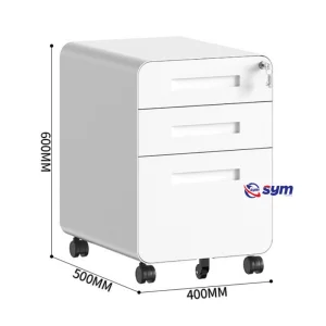 Wholesale 3 Drawer Metal Mobile Pedestal