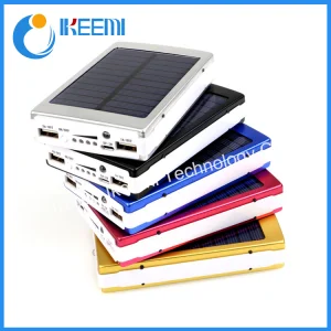 Portable Solar Power Bank 20000mAh Dual USB LED Power Bank Mobile Phone Battery Charger