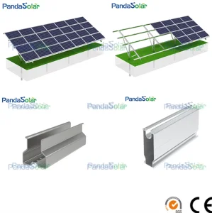 Pandasolar Single Pole Bracket PV Solar Panel Ground Support Mounting Structure System