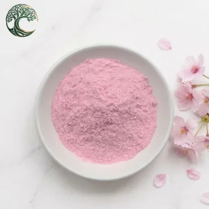 Free Sample Wholesale Price Food Grade Water Soluble Natural Sakura Cherry Blossom Powder for Floral Flavor Beverage Drinks