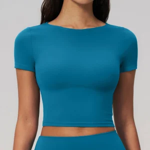 Women Cropped Navel T Shirt