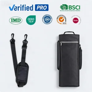 BSCI golf cooler bag 6 cans 2 bottles detachable strap