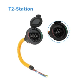 Portable IEC62196-2 32A EV Charging Station Charger Plug T2 EV Charger Socket
