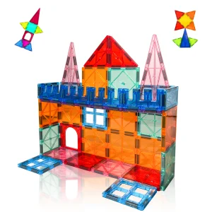 Hot Selling Strong STEM 3D Construction Magnetic Building Blocks Sets Educational Magnetic Tiles Toy for Kids