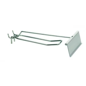 Universal Silver Metal Pegboard Hooks, Professional Retail Display Stand Hanging Hooks with Price Tag