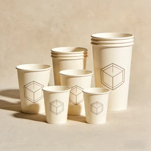 Custom Logo Single-Wall Coffee Paper Cups Disposable Commercial Drink Takeout Cups Brand Printing Exclusive Packaging