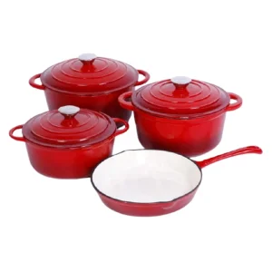 Enamel Cast Iron Cookware Set