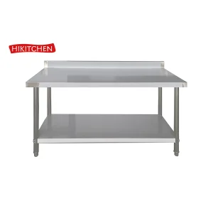 Commercial Kitchen Stainless Steel Worktop Splashback Durable Workstation CE/NSF Certified 800kg/m Load Capacity 5-Year