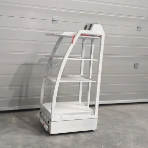 Magnetic Strip Navigation Unmanned Handling Robot: Agv Trolley with Multi-Station Rotational Stop, Multi-Functional Adaptation