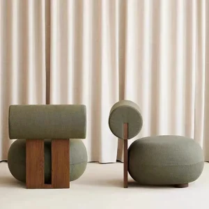 Nordic Design Velvet Lounge Armchairs