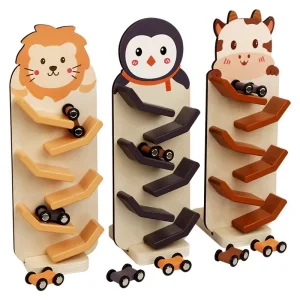 Montessori Wooden Racing Toy for Kids