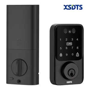 XSDTS DS-FACE Wok with Tuya Smart Deadbolt Lock Remote Control Support Multiple Unlock Methods Front Door Security Lock for Home
