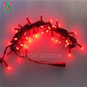 10m 100LEDs IP65 Luzes de Natal LED com Fio de Borracha à Prova d'Água