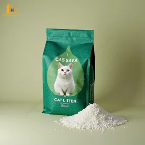 Cassava Cat Litter Flushable Ultra Absorbent Plant-Based Natural Low Dust Deodorizing Wholesale Cat Litter Perfect for Eco-Friendly Pet Products