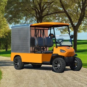 Hot Selling 48V/72V Alum Chassis 2 Seats Electric Golf with Cargo Box