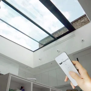 Smart Modern Remote Control Opening Ventilation Skylight Aluminum Double Glazed