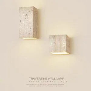 Travertine Stone Wall Lamp