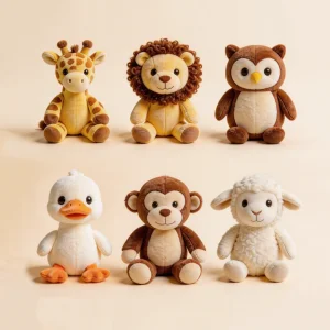 Custom Forest Animals Plush Toys Stuffed Animals Toys For Claw Machine Wholesale Cute Soft