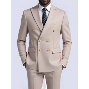 Men's Business Formal Single Suit Double-breasted