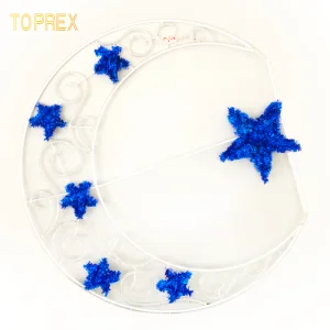 Toprex Outdoor Eid Decoration LED Ramadan Crescent Moon Motif Lights