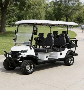 Security Patrol Golf Cart with Cargo Bed