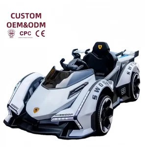 Hot Sale Kids Dual Drive Electric Ride-On Car ABS Material Battery Powered Outdoor Use