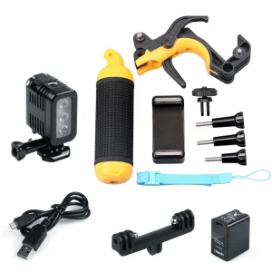 Waterproof Diving Fill Light Set for Gopro Floating Rod/Holder Action Camera Accessories