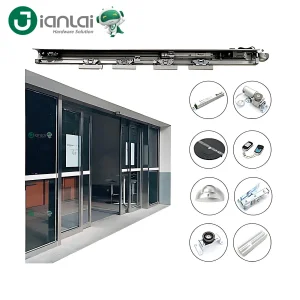 Office Remote Control Glass Door Closer Entrance Automatic Sliding Sensor Door System