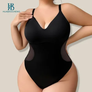 Wholesale Private Label Slimming Jersey Bodysuit Shapewear Women High Elastic Seamless Tummy Control Full Body Shaper Sports Dai